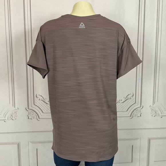 Reebok ActivChill Technology HiLo Hem Athletic Short Sleeve Shirt Small - Picture 5 of 6